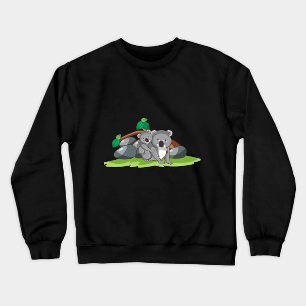 Mama Bear Australian Native Lovely Koala Bear Family Crewneck Sweatshirt by Productcy